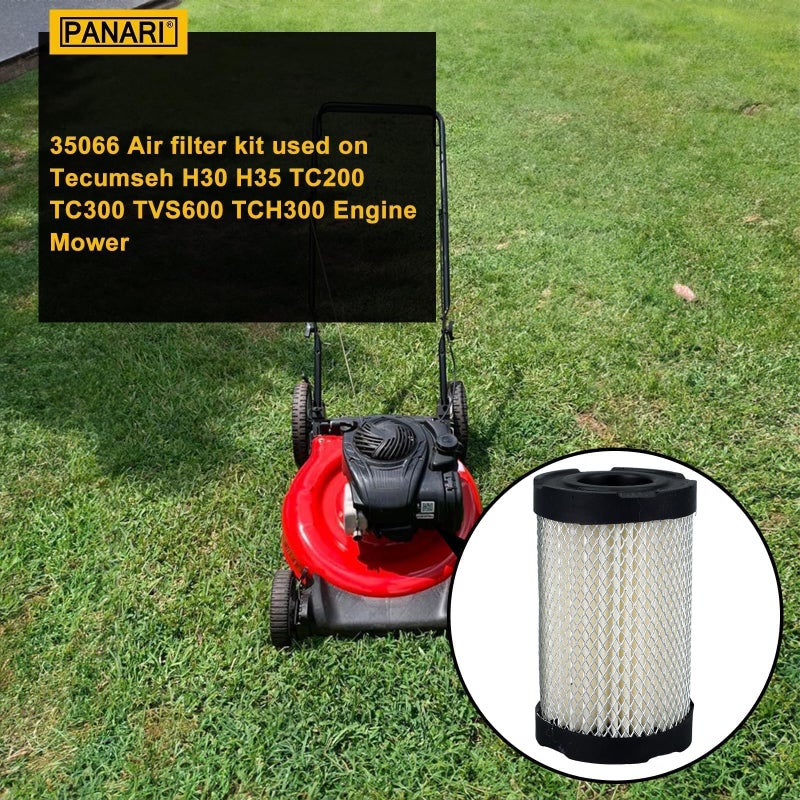 Panari Air Filter with Spark Plug for Tecumseh 35066 Sears 10096 63087A ECV100 LEV90 LEV100 LEV115 OVRM60 TC300, ECV, LEV115, ECV120, H30, 35 & TVS - Image 2